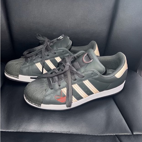 adidas gazelle silver green womens adidas Superstar ADV Shoes - Olive Strata/Yellow/Gold Metallic